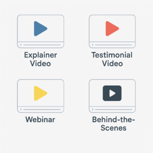 Four types of video marketing for service businesses.