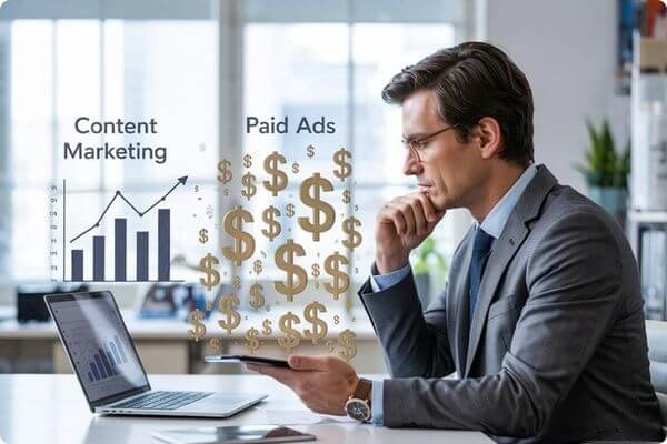 Content Marketing vs Paid Ads for Service Businesses