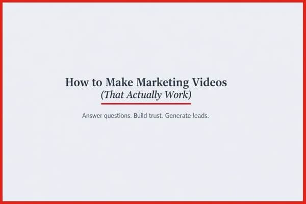How to Make Marketing Videos That Generate Leads