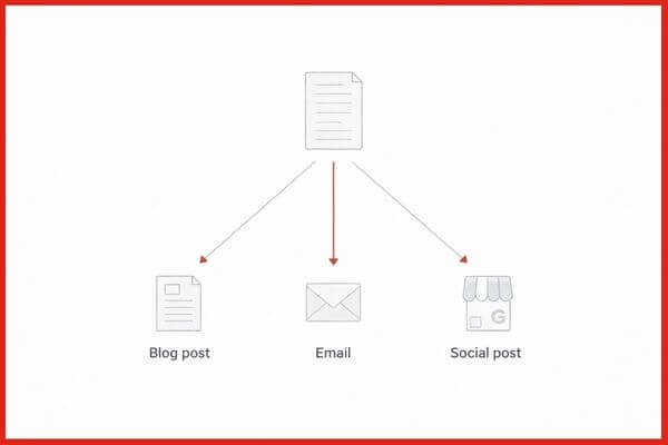 How small businesses can repurpose one marketing idea across multiple platforms